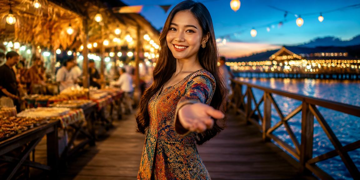 Hiburan kasino dan sukan maya di Sabah dengan rekaan batik tradisional Malaysia
